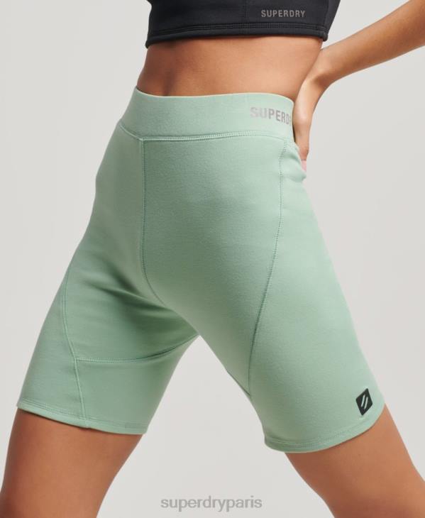 Superdry femmes short cycliste technique D64Z3136 vêtements vert