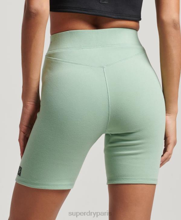Superdry femmes short cycliste technique D64Z3136 vêtements vert