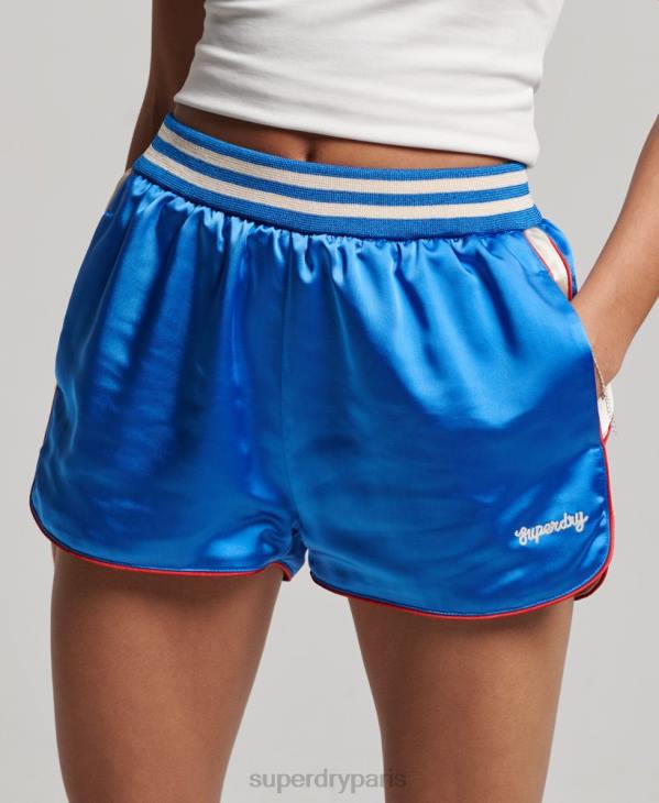 Superdry femmes short de course suika D64Z2234 vêtements bleu