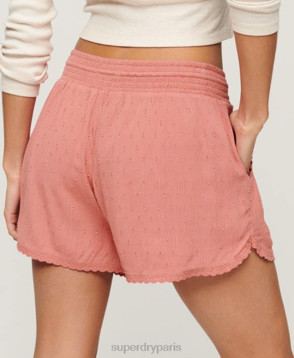 Superdry femmes short de plage vintage D64Z3094 vêtements rose