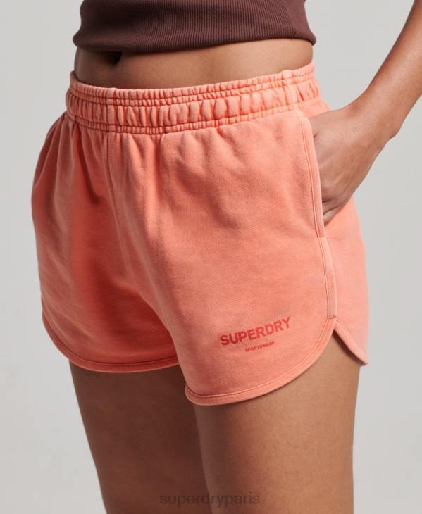 Superdry femmes short de sport core D64Z2268 vêtements corail