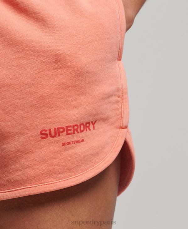 Superdry femmes short de sport core D64Z2268 vêtements corail