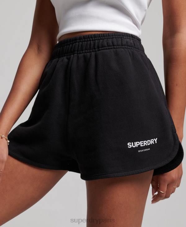 Superdry femmes short de sport core D64Z3149 vêtements noir