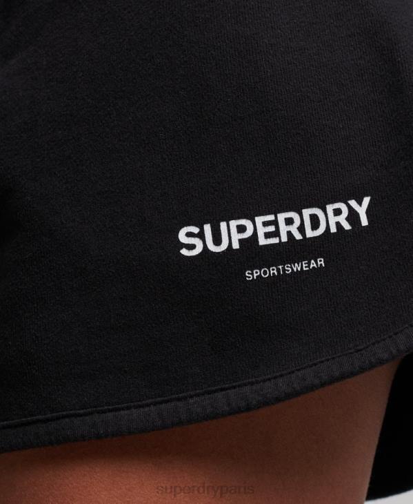 Superdry femmes short de sport core D64Z3149 vêtements noir