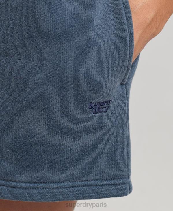 Superdry femmes short de survêtement délavé vintage D64Z3122 vêtements marine