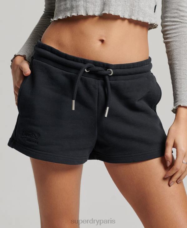 Superdry femmes short en jersey à logo brodé D64Z3100 vêtements marine