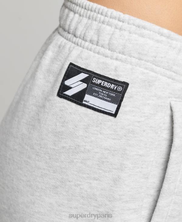 Superdry femmes short garçon à logo en demi-teinte D64Z3165 vêtements gris