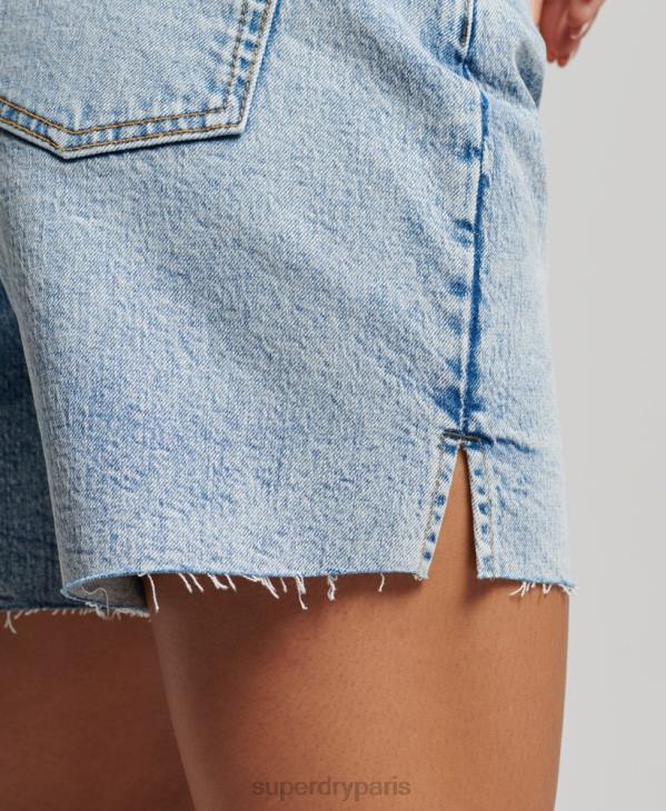 Superdry femmes taille mi-haute D64Z2161 vêtements bleu clair