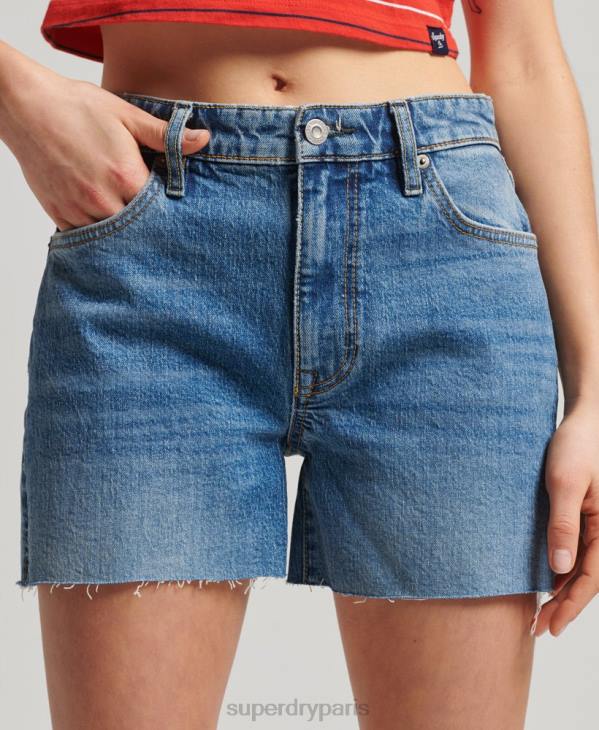 Superdry femmes taille mi-haute D64Z2212 vêtements bleu foncé