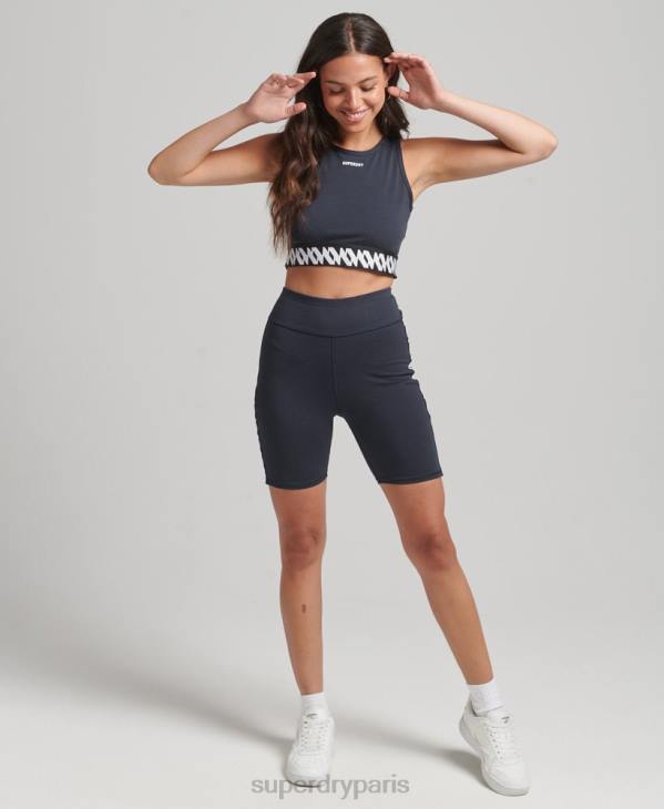 Superdry femmes brassière graphique à logo élastique D64Z6532 vêtements marine