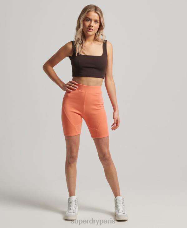 Superdry femmes haut de soutien-gorge technique D64Z2997 vêtements brun