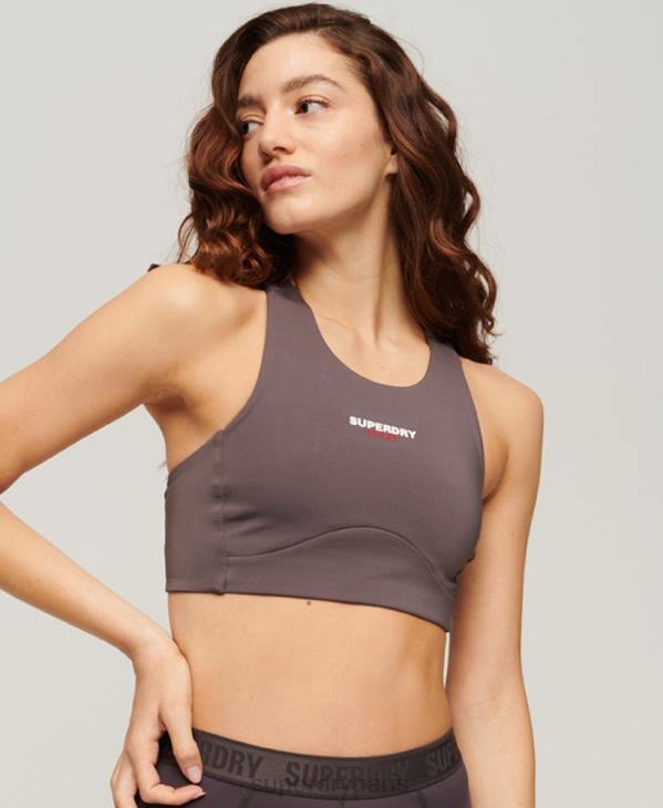 Superdry femmes soutien-gorge actif core D64Z2996 vêtements gris