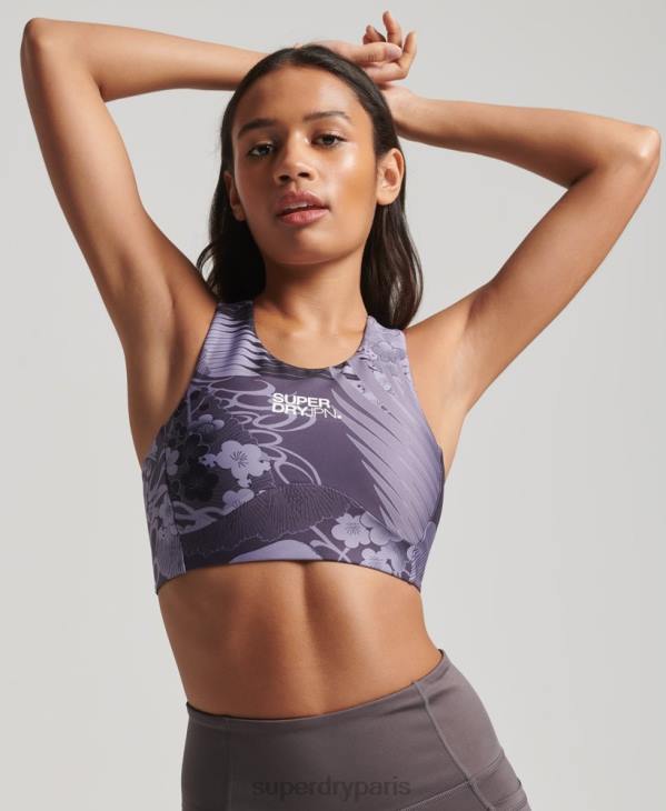 Superdry femmes soutien-gorge actif core D64Z4189 vêtements violet
