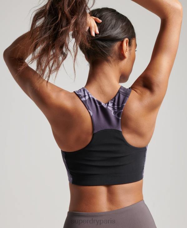 Superdry femmes soutien-gorge actif core D64Z4189 vêtements violet