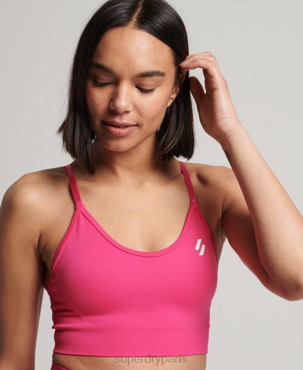 Superdry femmes soutien-gorge contour d'entraînement D64Z4196 vêtements rose