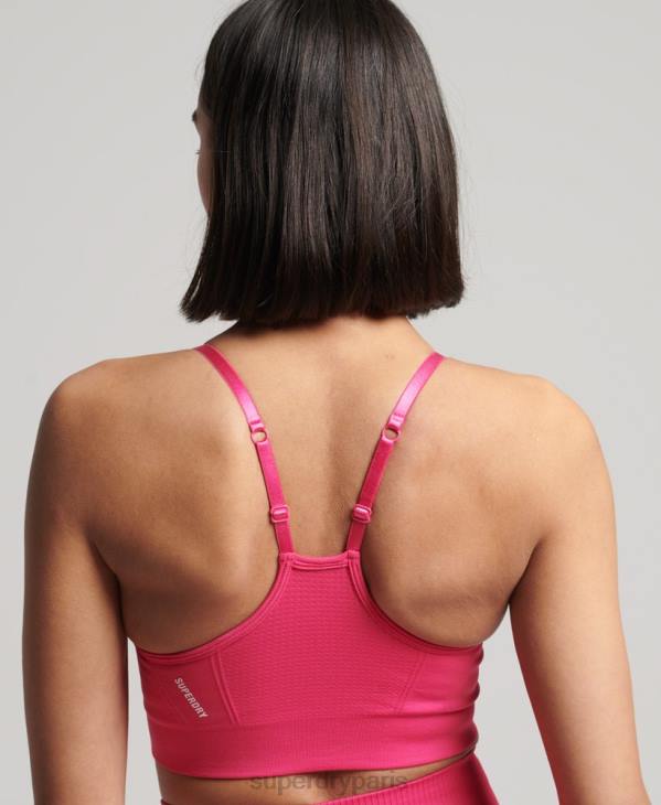 Superdry femmes soutien-gorge contour d'entraînement D64Z4196 vêtements rose