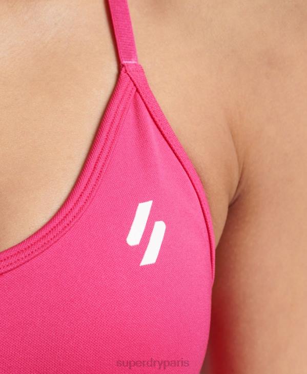 Superdry femmes soutien-gorge contour d'entraînement D64Z4196 vêtements rose