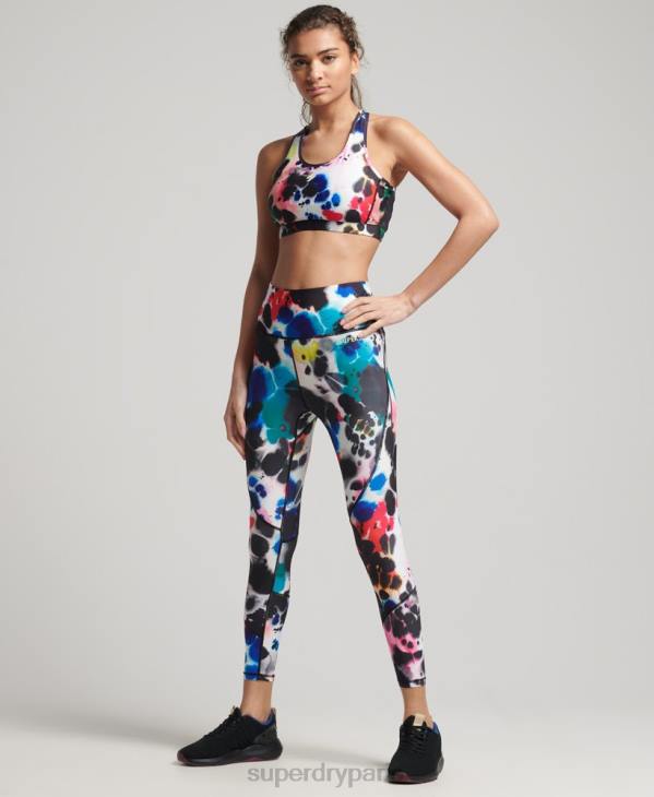 Superdry femmes soutien-gorge core à impact moyen D64Z6321 vêtements multi