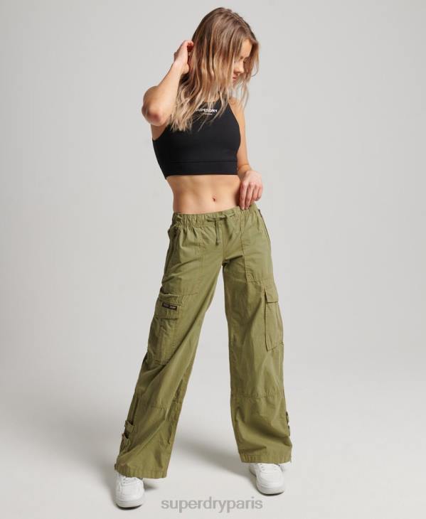 Superdry femmes soutien-gorge de sport en coton biologique D64Z4193 vêtements noir