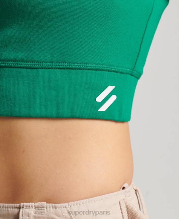 Superdry femmes soutien-gorge de sport en coton biologique D64Z4194 vêtements vert