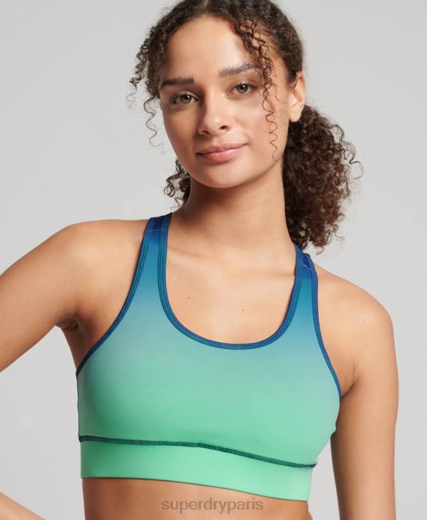 Superdry femmes soutien-gorge essentiel d'entraînement D64Z4188 vêtements turquoise