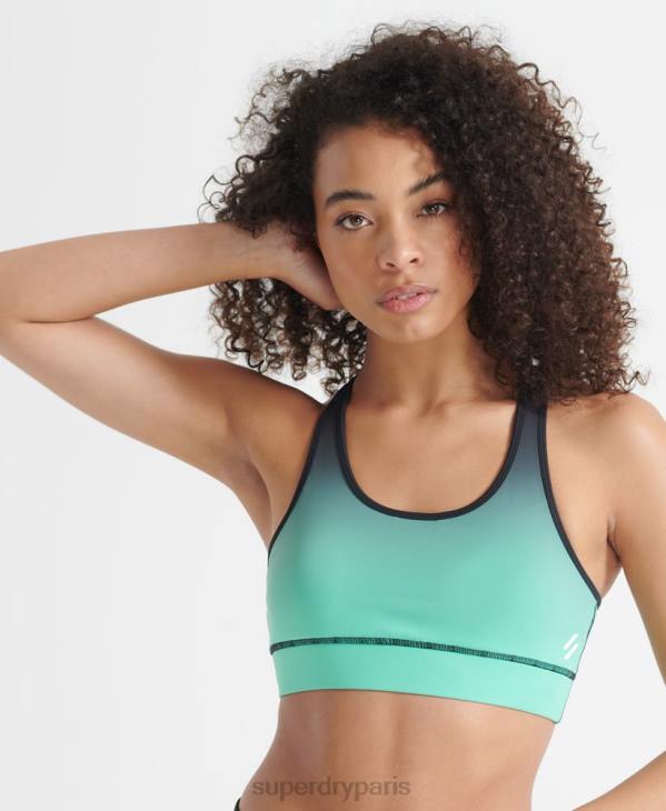 Superdry femmes soutien-gorge essentiel d'entraînement D64Z4203 vêtements turquoise