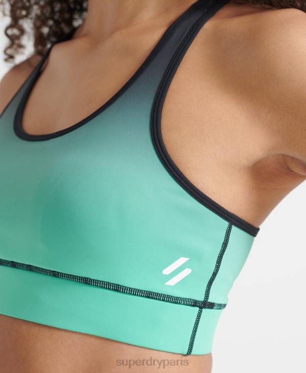 Superdry femmes soutien-gorge essentiel d'entraînement D64Z4203 vêtements turquoise