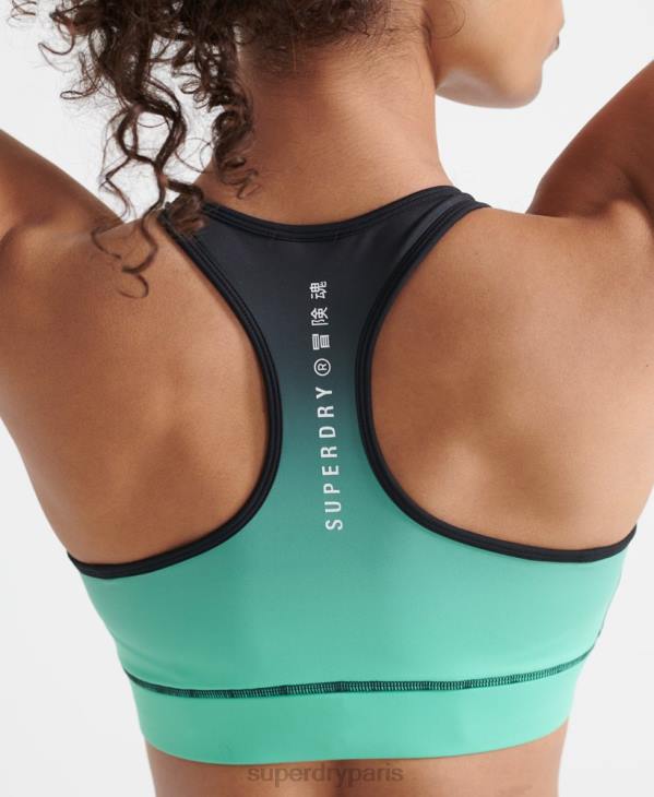 Superdry femmes soutien-gorge essentiel d'entraînement D64Z4203 vêtements turquoise