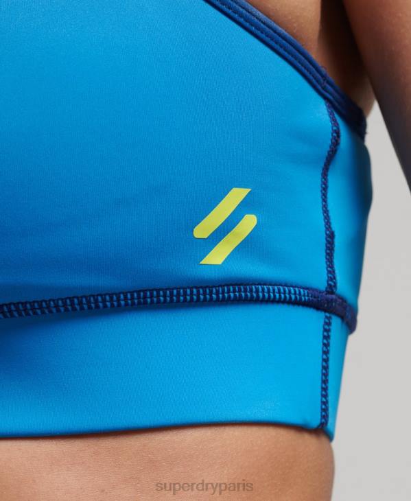 Superdry femmes soutien-gorge essentiel d'entraînement D64Z6340 vêtements bleu clair