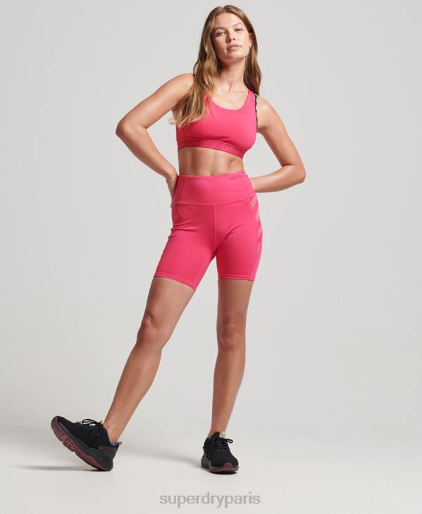 Superdry femmes soutien-gorge élastique de marque train D64Z4182 vêtements rose