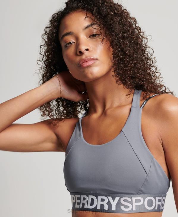 Superdry femmes soutien-gorge élastique de marque train D64Z4192 vêtements violet
