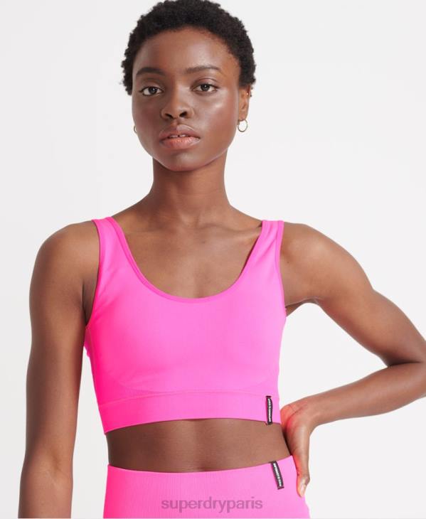 Superdry femmes soutien-gorge sans couture flex D64Z6356 vêtements rose