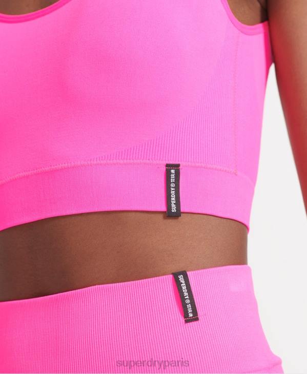 Superdry femmes soutien-gorge sans couture flex D64Z6356 vêtements rose