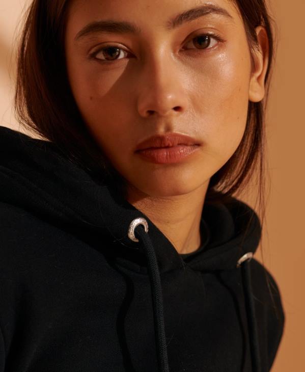 Superdry femmes Sweat à capuche 2003 D64Z5948 vêtements noir
