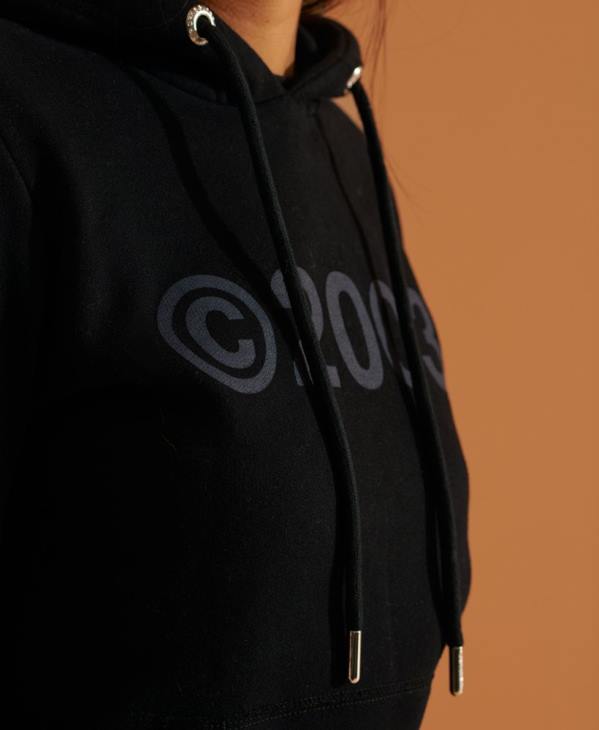 Superdry femmes Sweat à capuche 2003 D64Z5948 vêtements noir