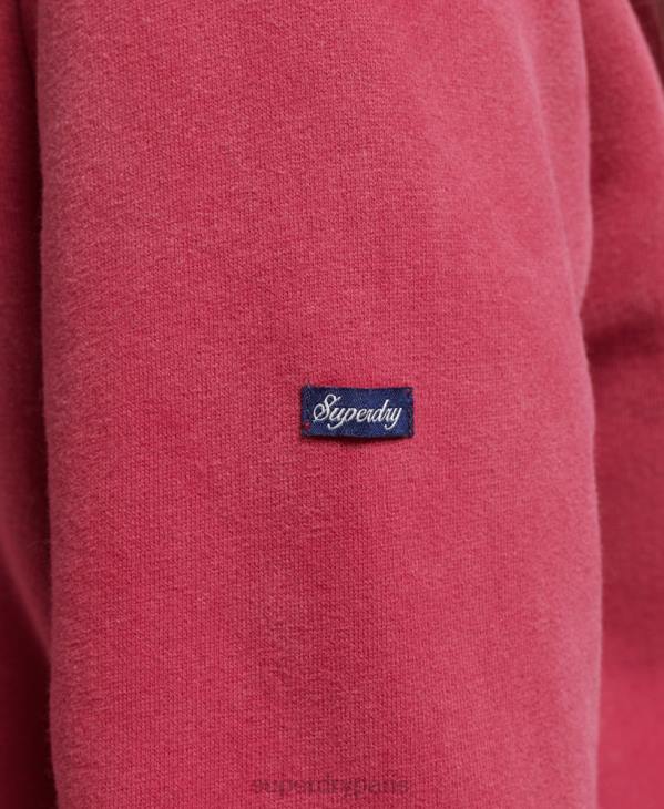 Superdry femmes fierté et artisanat sweat à capuche D64Z3399 vêtements rouge