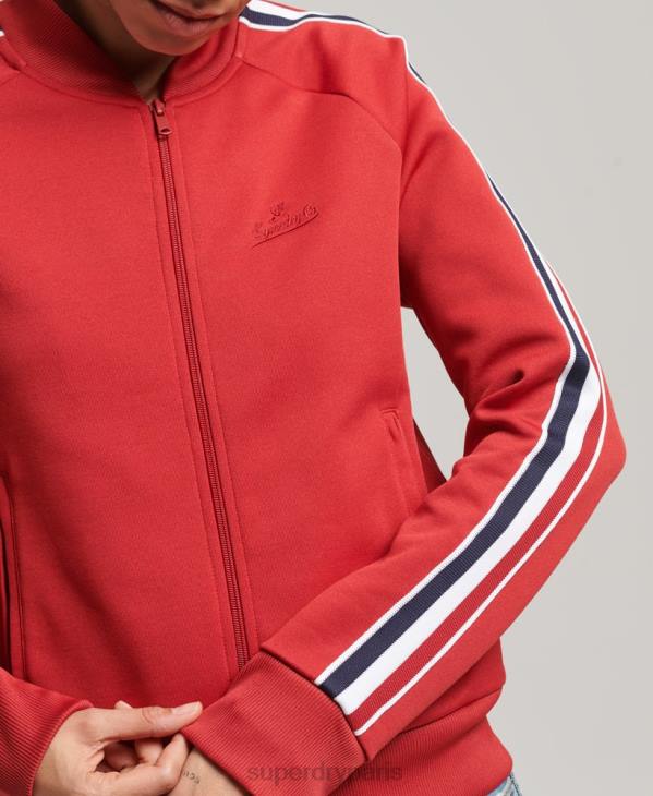Superdry femmes haut de jogging en maille D64Z3333 vêtements rouge