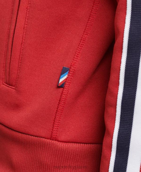 Superdry femmes haut de jogging en maille D64Z3333 vêtements rouge