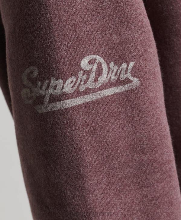 Superdry femmes haut de survêtement oversize à demi-zip d'athlétisme D64Z6043 vêtements rouge