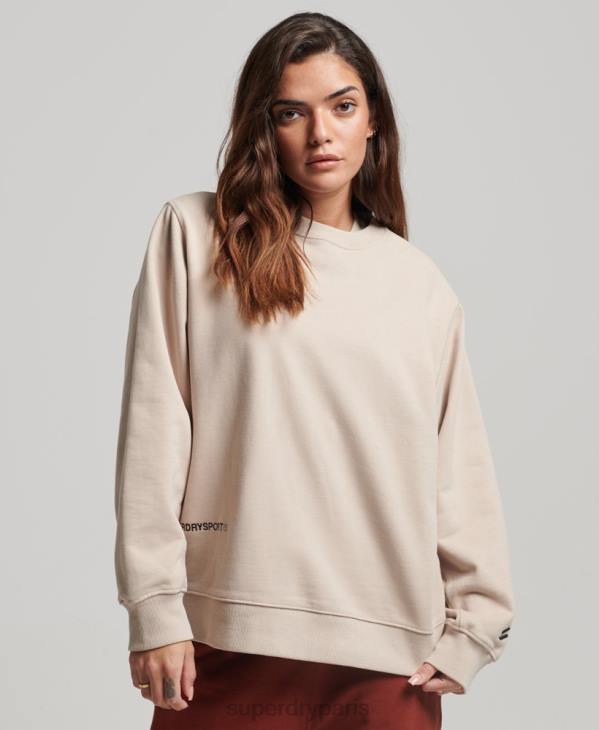 Superdry femmes sweat à capuche D64Z3309 vêtements beige