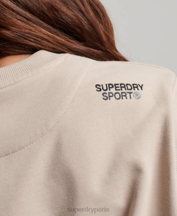 Superdry femmes sweat à capuche D64Z3309 vêtements beige