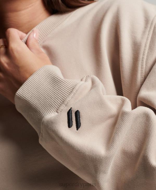 Superdry femmes sweat à capuche D64Z3309 vêtements beige