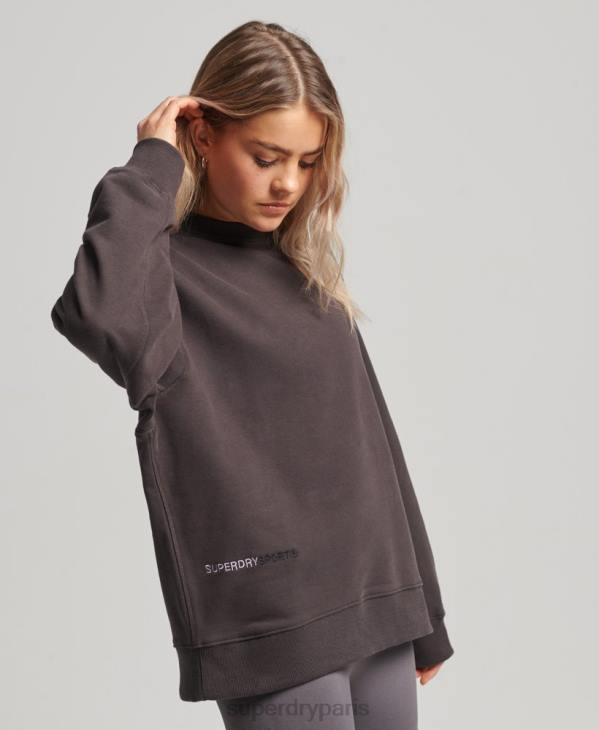 Superdry femmes sweat à capuche D64Z3313 vêtements gris
