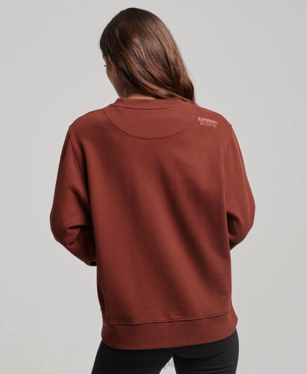 Superdry femmes sweat à capuche D64Z3328 vêtements brun