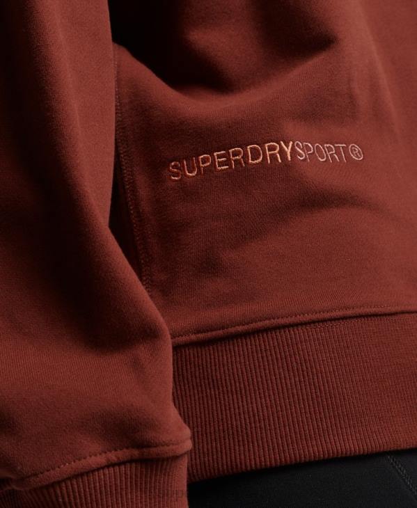 Superdry femmes sweat à capuche D64Z3328 vêtements brun
