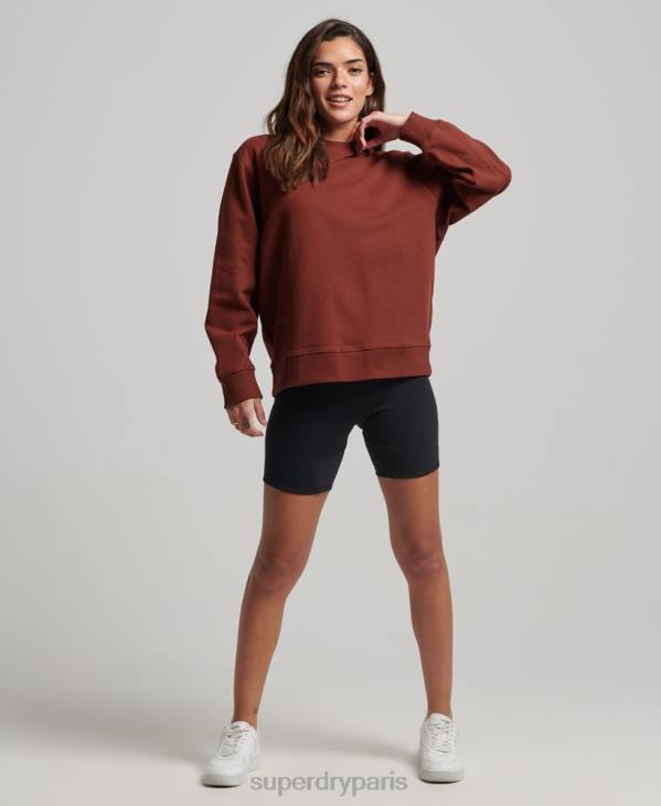 Superdry femmes sweat à capuche D64Z3328 vêtements brun