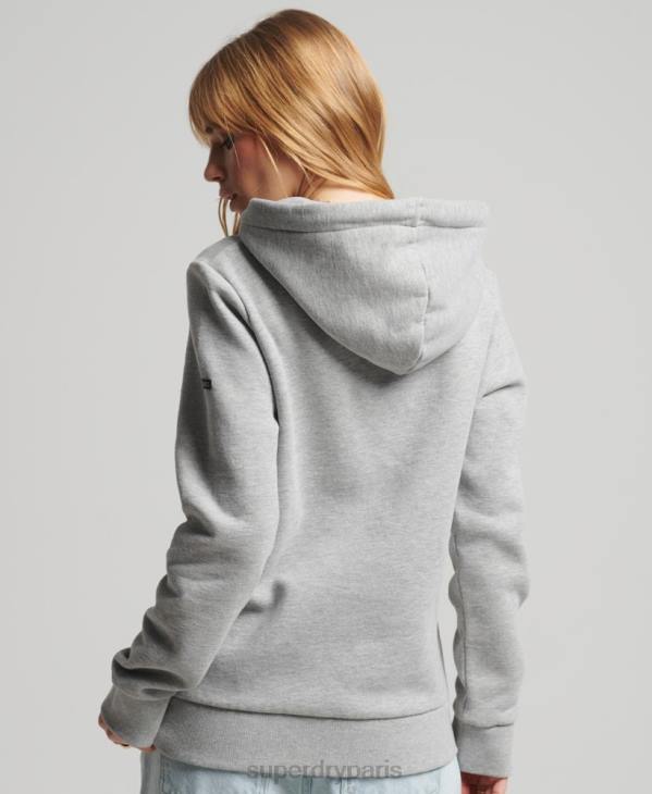 Superdry femmes sweat à capuche D64Z5761 vêtements gris