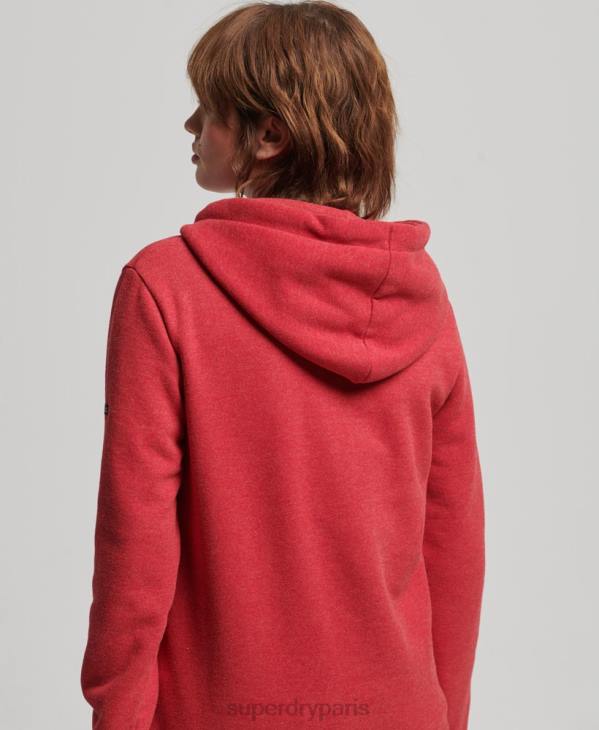 Superdry femmes sweat à capuche D64Z6126 vêtements rouge