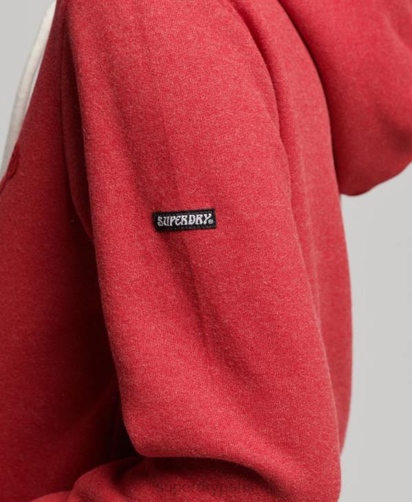Superdry femmes sweat à capuche D64Z6126 vêtements rouge