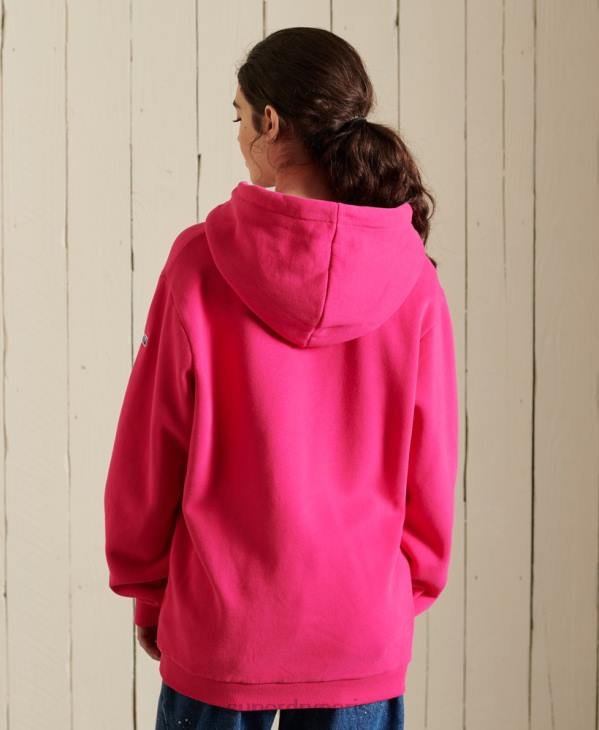 Superdry femmes sweat à capuche avec logo core D64Z5994 vêtements rose